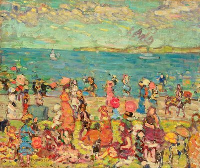 Beach Scene by Maurice Brazil Prendergast